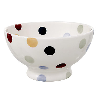 Emma Bridgewater Polka Dot French Bowl, Multi, Dia.13.5cm Emma Bridgewater Polka Dot French Bowl, Multi, Dia.13.5cm